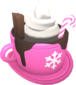 Painted Hat Chocolate FF69B4.png