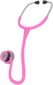 Painted Surgeon's Stethoscope FF69B4.png