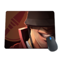 WeLoveFine red soldier extreme closeup mousepad.png